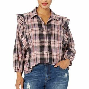Pink Plaid Sadie Button Up Shirt